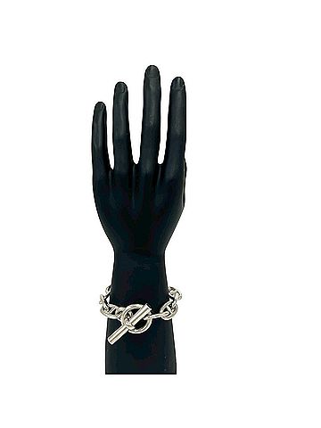 Hermès HERMES Chaine d'Ancre TGM 11-link Margiela era vintage bracelet, sterling silver 925, accessory, 33041 (view 2)