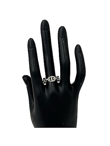 Hermès HERMES Hermes Enchainée Ring, Sterling Silver 925, Accessory, Women's, Men's, Silver, 24098 (view 2)