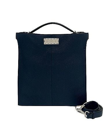 Fendi FENDI Peekaboo X-Lite Fit Logo Hardware Leather 2-way Shoulder Bag/Handbag Navy 73213 (view 1)