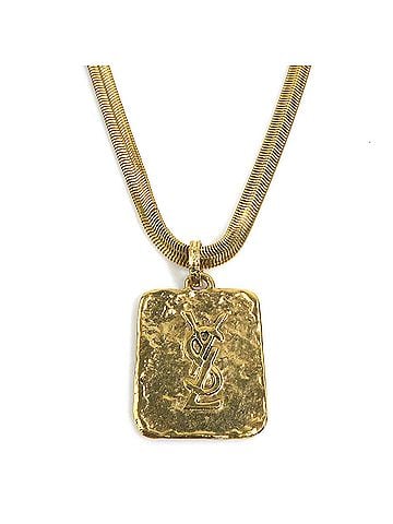 Yves Saint Laurent Yves Saint Laurent necklace, metal, gold, for men and women, h32374a (view 1)
