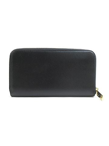 Salvatore Ferragamo Salvatore Ferragamo Round Zip Long Wallet, Gancini Leather, Black, Women's, h32363i (view 2)