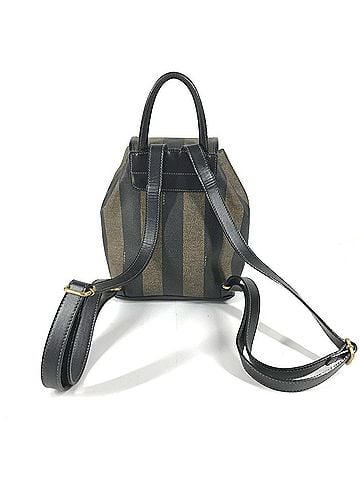 Fendi FENDI Vintage Pecan Logo Bag Backpack Rucksack Leather Men's Women's Khaki (view 2)