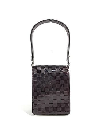 Louis Vuitton LOUIS VUITTON M92129 Damier Vernis Club Bag, Shoulder Flap, Women's, Carmine Purple (view 2)