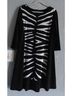 Eva Varro Zebra Print Black White 3/4 Sleeve Blouse Size L - photo 4
