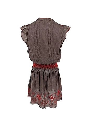 Free People Embroidered Mini Dress Casual Dress (view 2)