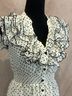 H&M Polka Dots White Black Casual Dress Size 4 - photo 4