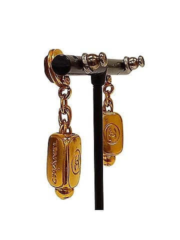 Chanel 99A CHANEL Vintage Gripoix Swing Earrings GP Gold Color Women's (view 2)
