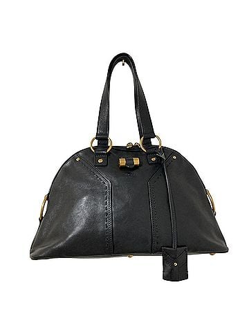 Yves Saint Laurent Yves Saint Laurent Rive Gauche Muse Handbag 156465 Black Women's (view 1)