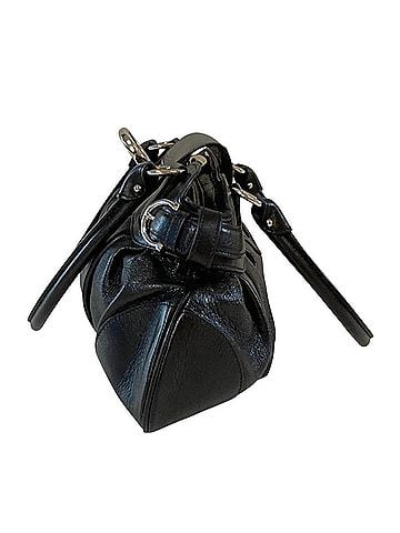 Salvatore Ferragamo Salvatore Ferragamo Marissa Gancini Hardware Leather Handbag AU-21 6317 Black Women's (view 2)