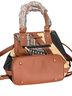 Bob Mackie Stripes Brown Tan Shoulder Bag One size - photo 2