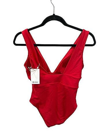 Quince Italian Plunge One Piece Swimsuit (view 2)