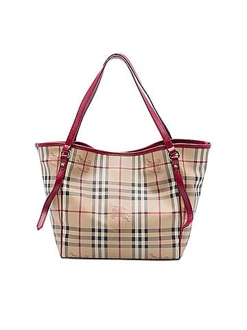Burberry Small Haymarket Check Coated Canvas Canterbury Tote (view 1)