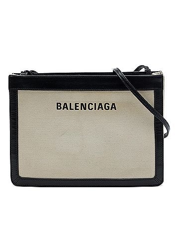 Balenciaga Canvas Navy Pochette Crossbody (view 1)