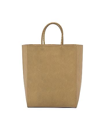 Bottega Veneta Small Raw Paper Calfskin Tote (view 1)