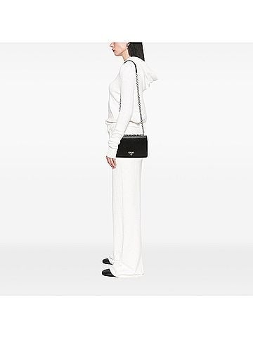 Prada Saffiano and Tessuto Chain Crossbody (view 2)