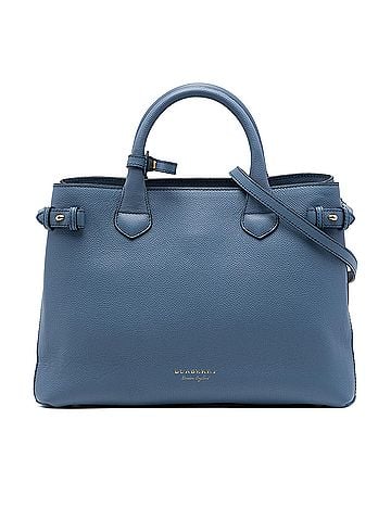 Burberry Medium Leather and House Check Banner Satchel (view 1)
