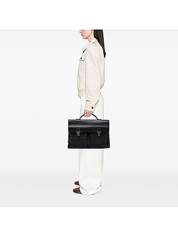 Bottega Veneta Intrecciato Trimmed Nappa Business Bag (view 2)