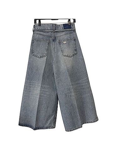Zara The Mid Waist Culotte Jeans (view 2)