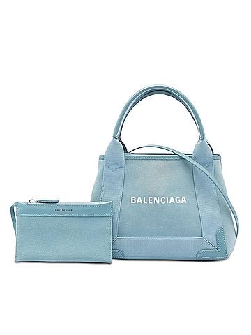 Balenciaga Canvas Navy Cabas XS (view 2)