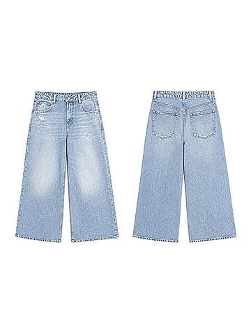Joie Wide Leg Faux Printed Denim Jeans Jeans (view 1)