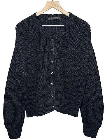Jenni Kayne Cotton Hayes Crewneck Cardigan Cardigan (view 1)