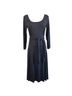 Three Dots Solid Black Casual Dress Size L - photo 3