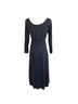 Three Dots Solid Black Casual Dress Size L - photo 6