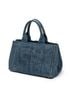 Prada Blue Medium Canapa Tote One size - photo 3