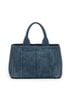 Prada Blue Medium Canapa Tote One size - photo 5