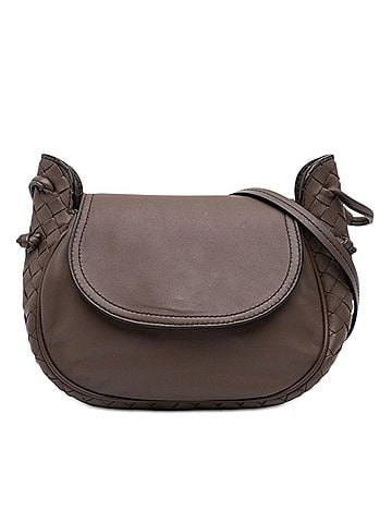 Bottega Veneta Small Intrecciato Trimmed Nappa Nodini Flap (view 1)