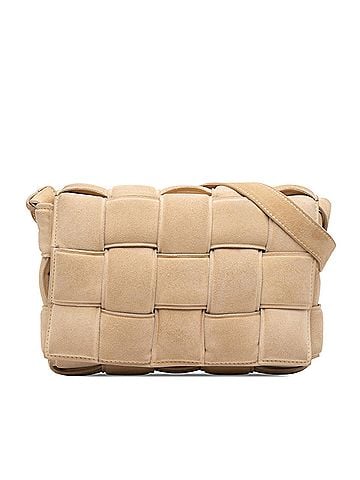 Bottega Veneta Suede Intrecciato Padded Cassette Crossbody (view 1)