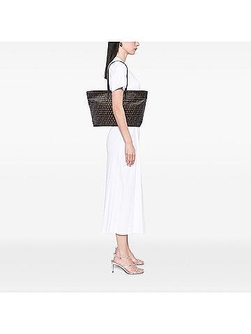Fendi Medium Zucca Coated Canvas Laser Cut Star Roll Tote (view 2)