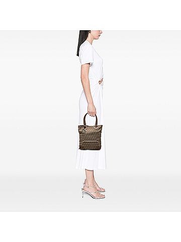 Fendi Zucchino Canvas Chef Front Pocket Shopping Tote (view 2)