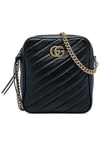 Gucci GG Marmont Matelasse Leather Double Zip Crossbody (view 1)