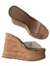 Schutz 100% Corkshell Tan Brown Wedges Size 9 1/2 - photo 2