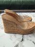 Schutz 100% Corkshell Tan Brown Wedges Size 9 1/2 - photo 4