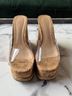 Schutz 100% Corkshell Tan Brown Wedges Size 9 1/2 - photo 5