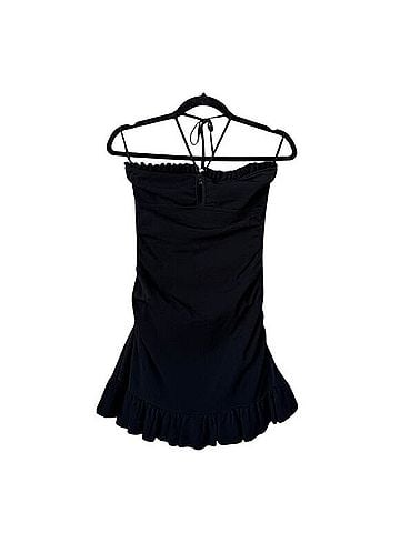 Sandro Knit Ruffled Halter Mini Dress Cocktail Dress (view 2)