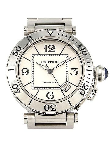 Cartier Cartier Pasha Seatimer W31080M7 Stainless Steel Automatic Watch (view 1)