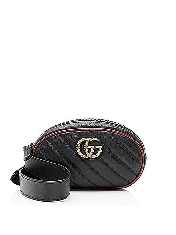 Gucci Gucci Matelasse Leather GG Marmont Belt Bag - Size 95 (view 1)