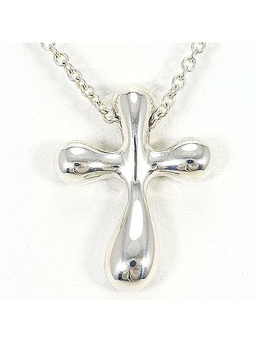 Tiffany & Co. Tiffany &amp; Co. Small Cross Silver Necklace, Total Weight 2.8g, 40cm, Jewelry (view 1)
