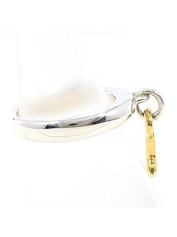 Tiffany & Co. Tiffany &amp; Co. Key 18K Yellow Gold Silver Ring (Total Weight: 4.7g) Jewelry (view 2)