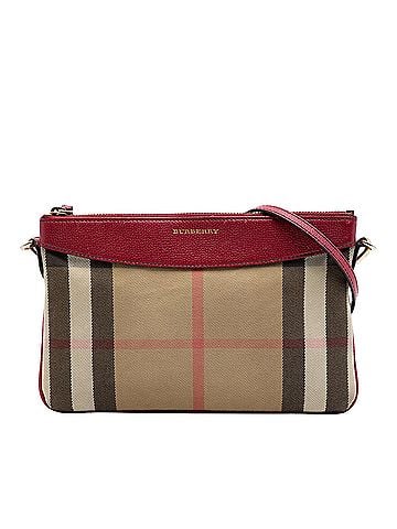 Burberry House Check Canvas Derby Peyton Crossbody (view 1)