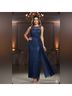 Ralph Lauren 100% Polyester 82% Polyester 18% Elastane Blue Cocktail Dress Size 6 - photo 3