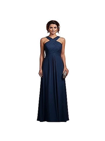 Azazie cross bodice gown Cocktail Dress (view 1)