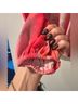 T Tahari 100% Polyester Floral Pink Red Blouse Size M - photo 4