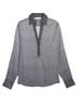 Etcetera Graphic White Blue Blouse Size 4 - photo 1