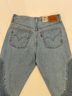 Levi's 100% Cotton Color Block Solid Blue Jeans Size 28 - photo 6