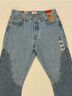 Levi's 100% Cotton Color Block Solid Blue Jeans Size 28 - photo 4