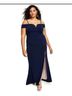 City Studio 95% Polyester 5% Spandex 100% Polyester Blue Casual Dress Size 16 - photo 8